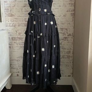 Full skirt ruffled sundress